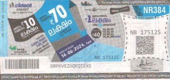 Nirmal Weekly Lottery NR-384 14.06.2024