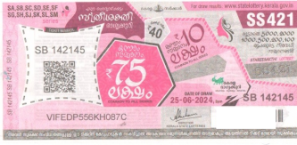 Sthree sakthi Weekly Lottery SS-421 25.06.2024