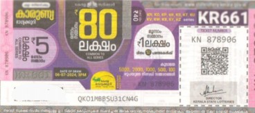 Karunya Weekly Lottery KR-661 06.07.2024