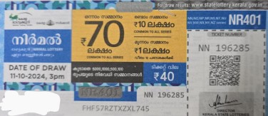 Nirmal Weekly Lottery NR-401 11.10.2024