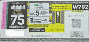 Win-win Weekly Lottery held on 21.10.2024