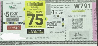 Win-win Weekly Lottery held on 14.10.2024