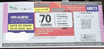 Akshaya Weekly Lottery held on 20.10.2024