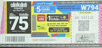 Win-win Weekly Lottery held on 04.11.2024