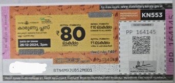 Karunya plus Weekly Lottery held on 26.12.2024